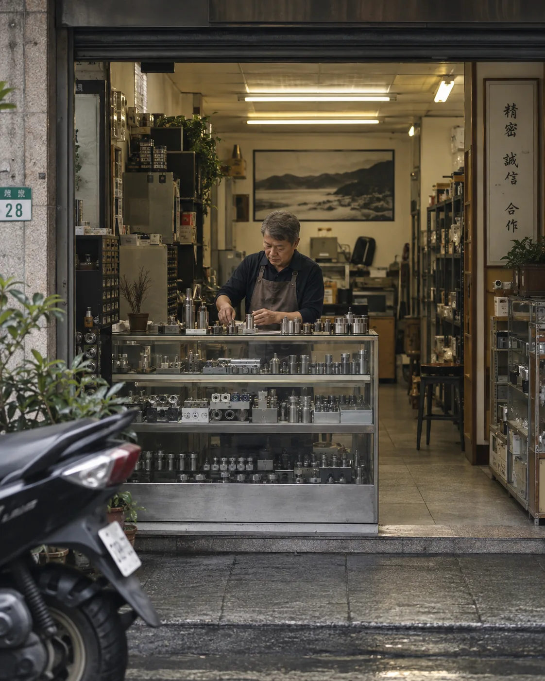 A components distributor at a Taipei shopfront